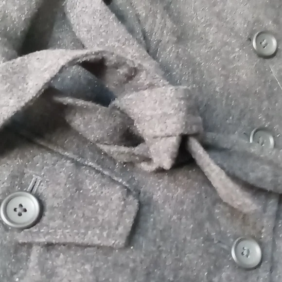 Banana Republic grey short puffy sleeve Blazer size 14 - Picture 7 of 11